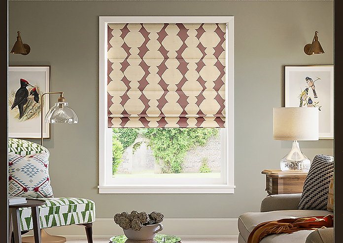 Construct, Dark Crimson - Roman Blind - Image 3